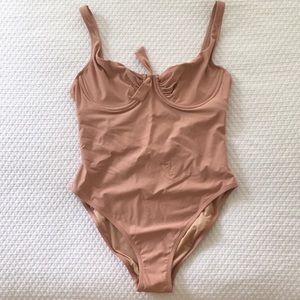 J. Crew Dusty Rose Blush Underwire One Piece